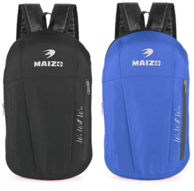 MAIZO Small Backpack/ School Bag Combo of 2 - Black & Blue 10 L Backpack(Multicolor)