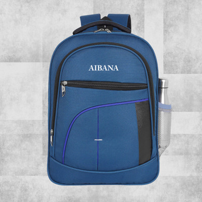 AIBANA backpack unisex bag for office college travel school high-grade polyester fabric 30 L Laptop Backpack(Blue)