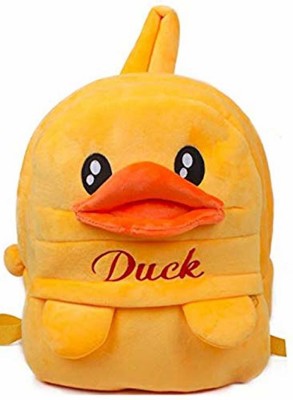 Bluemoon Kids School Bag Duck Soft Plush Backpacks Cartoon 10 L Backpack(Yellow)