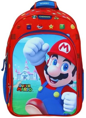 Yaaritto 3D Cute Super Mario Cartoon Kids Bag Lightweight Durable Toddler Bookbag 20 L Backpack(Multicolor)