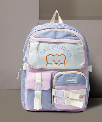 DONICY 35 L Embroider Casual Backpack 35 L Backpack(Pink)