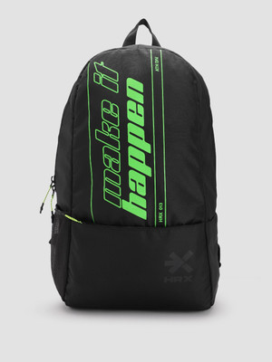 HRX by Hrithik Roshan Unisex Printed Backpack 23 L Backpack(Black)
