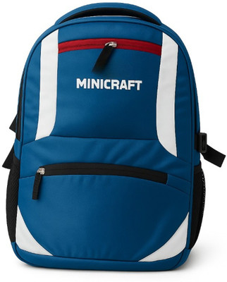 Minicraft Stylish Laptop Backpack Durable Travel School, Collage Bag with Multiple Pockets 35 L Laptop Backpack(Blue)