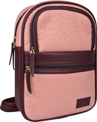 Pramadda Pure Luxury Stylish Small Backpack for Women Travel for Office, College Bagpack For Girls 9 L Backpack(Pink)