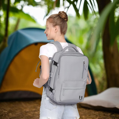 UMAI Anti-theft Laptop Bag 35L | Multi compartment With USB charging port 35 L Backpack(Grey)