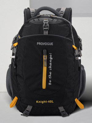 PROVOGUE unisex bag with rain cover and reflective strip 40 L Laptop Backpack(Black)