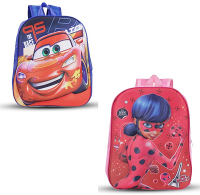 Sageware SECM-ScLBG-300Pink& blue3-1 5 L Backpack(Multicolor)