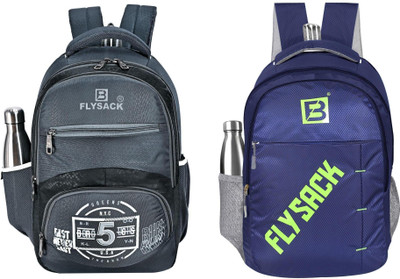 FLYSACK Everyday Versatile Casual Durable Stylish Multi-Purpose Classic Backpack 35 L Backpack(Grey, Blue)