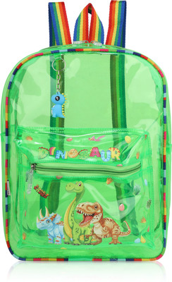 Echo Boomers Green Jelly Backpack Stylish, Lightweight & Durable with Dinosaur Printed 10 L Backpack(Green)