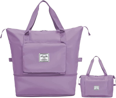 Smartcraft 30L Bagpack Foldable Travel Bag Foldable Travel Duffle Bags-Purple Duffel Without Wheels