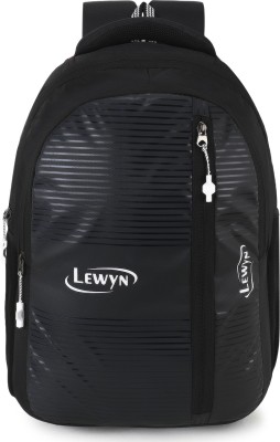 LEWYN Casual Waterproof Bag Men/Women, Boys/Girls/Office School College/ Travel 30 L Backpack(Black)