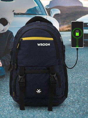 WROGN ASHPER Unisex with USB Port and Rain Cover 40 L Laptop Backpack(Blue)