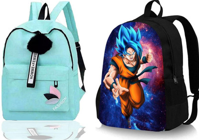 khatushyam collection A_FSHN_@@ GRN_1 PC & GOKU_@@@_2_abc 30 L Backpack(Green, Black)
