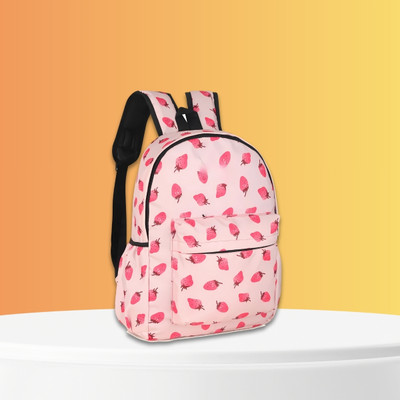 TOTTICA Trendy Strawberry Print Backpack for School, College & Travel 25 L Backpack(Multicolor)