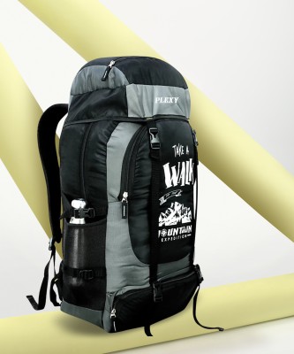 PLEXY UNISEX Water Proof Mountain RucksackHiking/Trekking/Camping Bag 70 L Laptop Backpack(Grey)