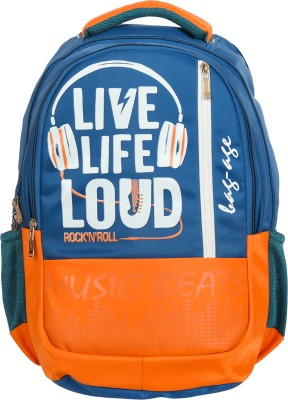 Bag-Age Casual Bag/Backpack for Men/Women Boys Girls/Office School College. 38 L Laptop Backpack(Blue, Orange)