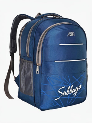 SAB Bags Waterproof School & College Backpack Unisex Durable Multi Pocket Laptop Sleeve 45 L Laptop Backpack(Blue)