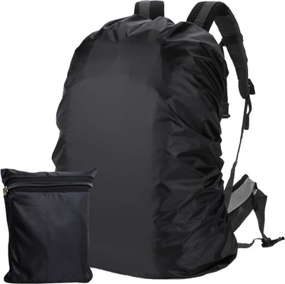 Fully Adjustable Dust & Rain Cover For Standard Backpack| Rain Cover Bag 20 L Backpack(Black)