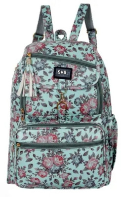 SVB FLOWER PRINTED BAGPACK 30 L Backpack(Green)