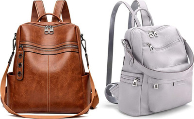 Spinsell 170 14 L Backpack(Brown, Grey)