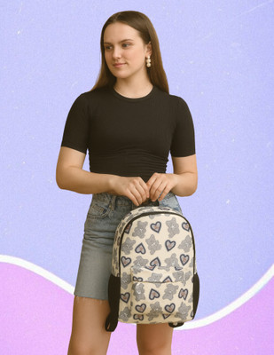 ARADHNA A soft women bagpack 15 L Backpack(White)