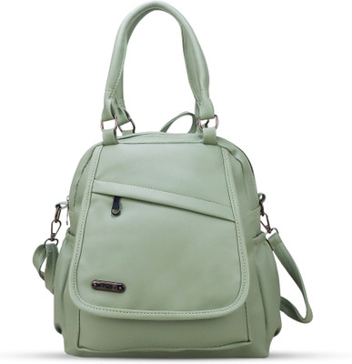 Crazy Katch Women Backpack Light Green Stylish Shoulder Bag With Multiple Compartments 10 L Backpack(Green)