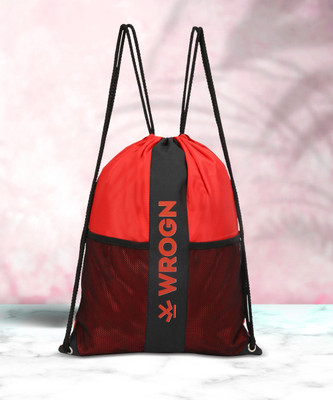 WROGN Small drawstring bag 15 L Backpack(Red)