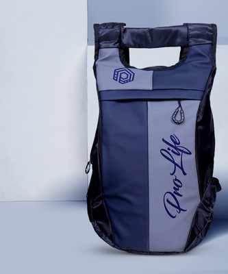 Pro Life Poliyester School College Multipurpose 20 L Backpack(Blue, Grey)