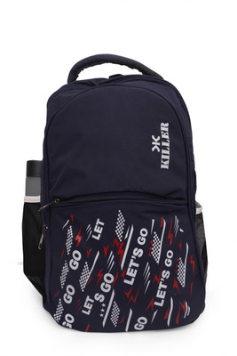 KILLER unisex Spacy and reflective strip 30 L Laptop Backpack(Black)