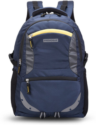 PROVOGUE Spacy unisex with rain cover and reflective strip 35 L Laptop Backpack(Blue)