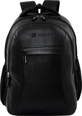 HouseOfCommon VINTAGE 0.2 Faux Leather Travel College Backpack for Men and Women 30 L Laptop Backpack(Black)