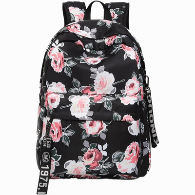 Sharewell College bag for girls new stylish printed bag 20 L Backpack(Black)