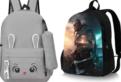 khatushyam collection A_BNY-- GRY_--1 & DGTL-014_@@_1PC_abc 30 L Backpack(Grey, Black)