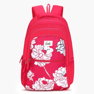 Genie Fern Laptop Backpack - Pink With Rain Cover 36 L Backpack(Pink)