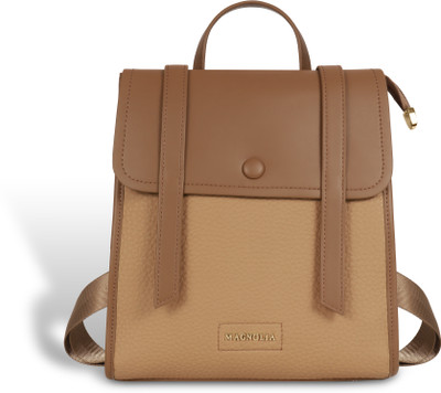Magnolia Vegan Leather Women’s | Stylish Casual & Office Bag with Adjustable Straps 10 L Backpack(Tan)