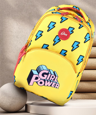 Gear AWESOME THUNDER GIRL BACKPACK 27 L Backpack(Yellow)