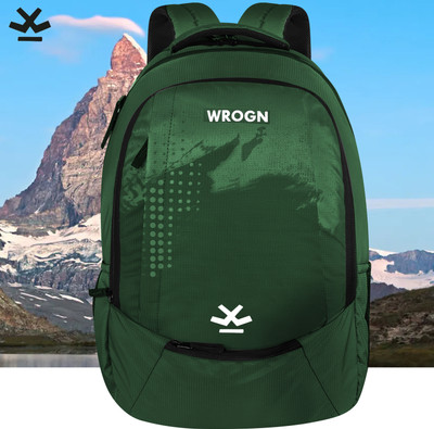 WROGN GRIT Unisex Backpack with Rain Cover 42 L Laptop Backpack(Green)