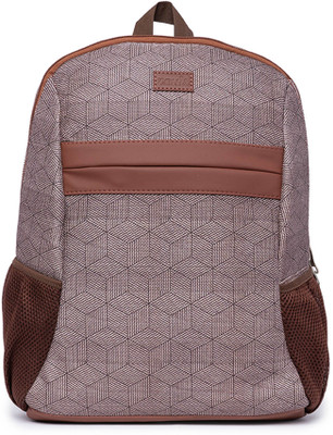 ZOUK Travancore Texture Classic Backpack 18 L Laptop Backpack(Grey)