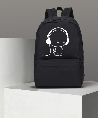 Nyla Preppy Style Fashion Women Korean Design travel College Office Bag 12 L Backpack(Black)