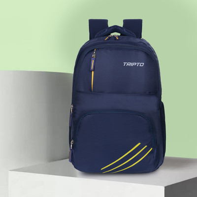 TRIPTO TRIPLE LINE 30 L Laptop Backpack(Blue, Yellow)