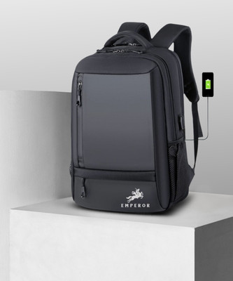 Emperor Anti-Theft With USB charging Port (CAPTAIN) 32 L Backpack(Black)