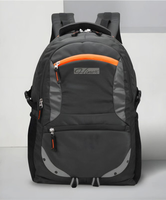 HINEX BAGS Large 35 L Laptop Backpack unisex Spacy with rain cover and reflective strip 40 L Backpack(Black)