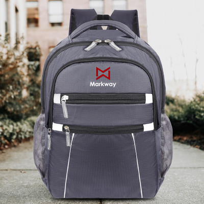 markway 34L MEDIUM LUMUS spacy comfortable 4th to 10th class casual college Waterproof 34 L Backpack(Black)