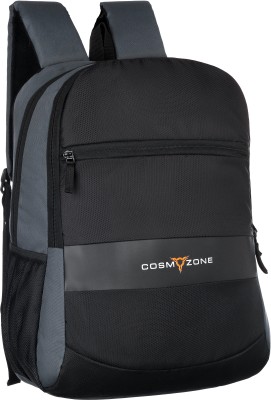 Cosmozone-Be stylish stay beautiful Swiss Cut Design 15.6 Inch Smart Laptop Backpack Bag 26 L Laptop Backpack(Black, Grey)