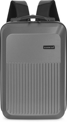 Gilmore Oak Maverick Hard Shell Travel Backpack with Padded Laptop Compartment 26 L Laptop Backpack(Grey)