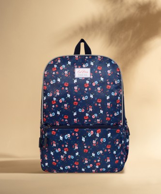 LINO PERROS Women's Printed Navy Backpack 23 L Backpack(Blue)