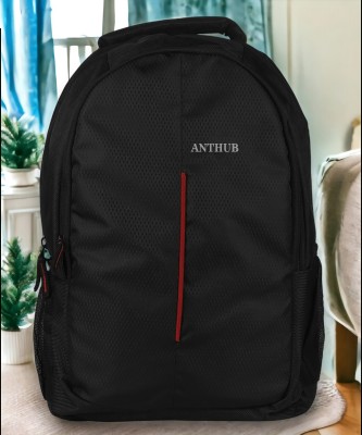 ANTHUB Laptop Backpack Upto 15.6 Inch Laptop Everyday Backpack 25 L Laptop Backpack(Black, Maroon)