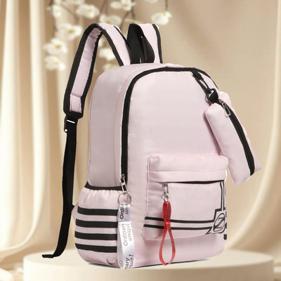 Reprox Classic Bossy Women Laptop Backpack 20 L Laptop Backpack(Pink)