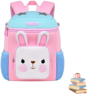 Arizuul side-Front Pocket Rabbit Bag Carry-Handle Rabbit backPack 14 L Backpack(Blue, Pink)