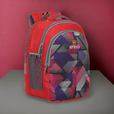 SPEND Laptop Backpack ASHPER CB With 3 Pockets (Red) 30 L Laptop Backpack(Red)